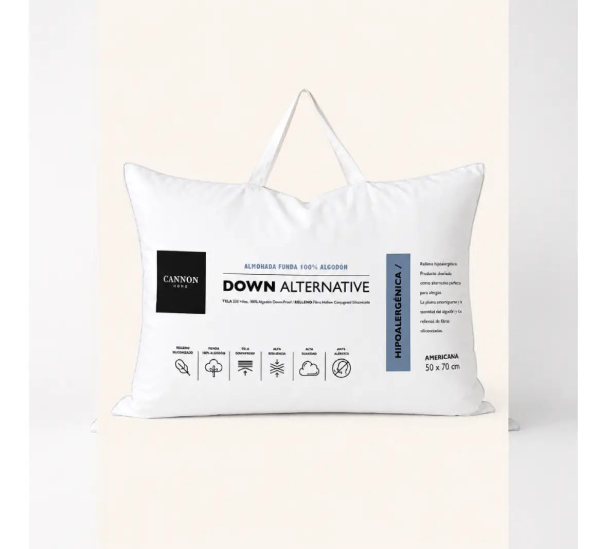 Almohada Microfibra Down 50X70cm