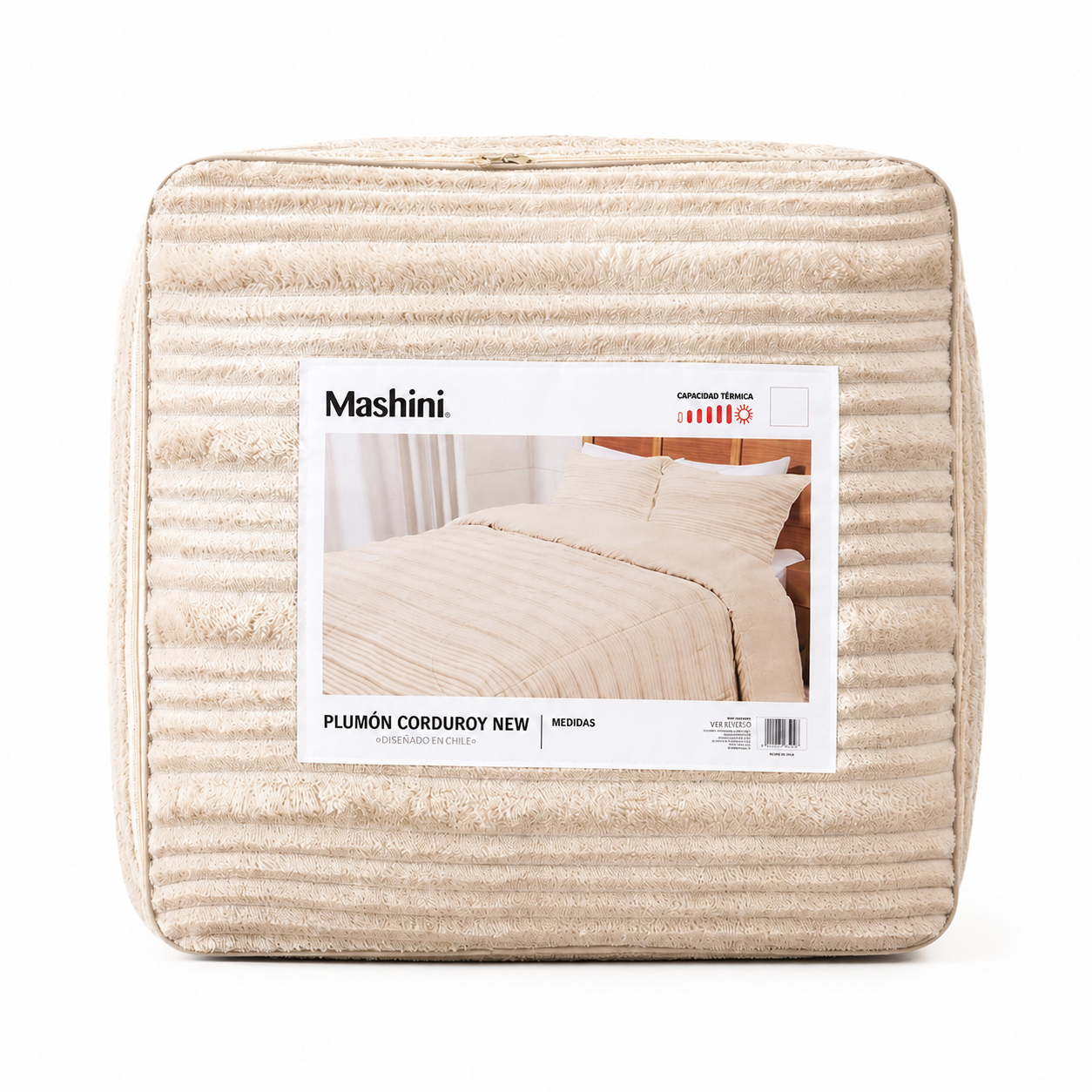 Cobertor 2 Plazas Sherpa Corduroy Beige – Calidez y Suavidad para un Descanso Inolvidable